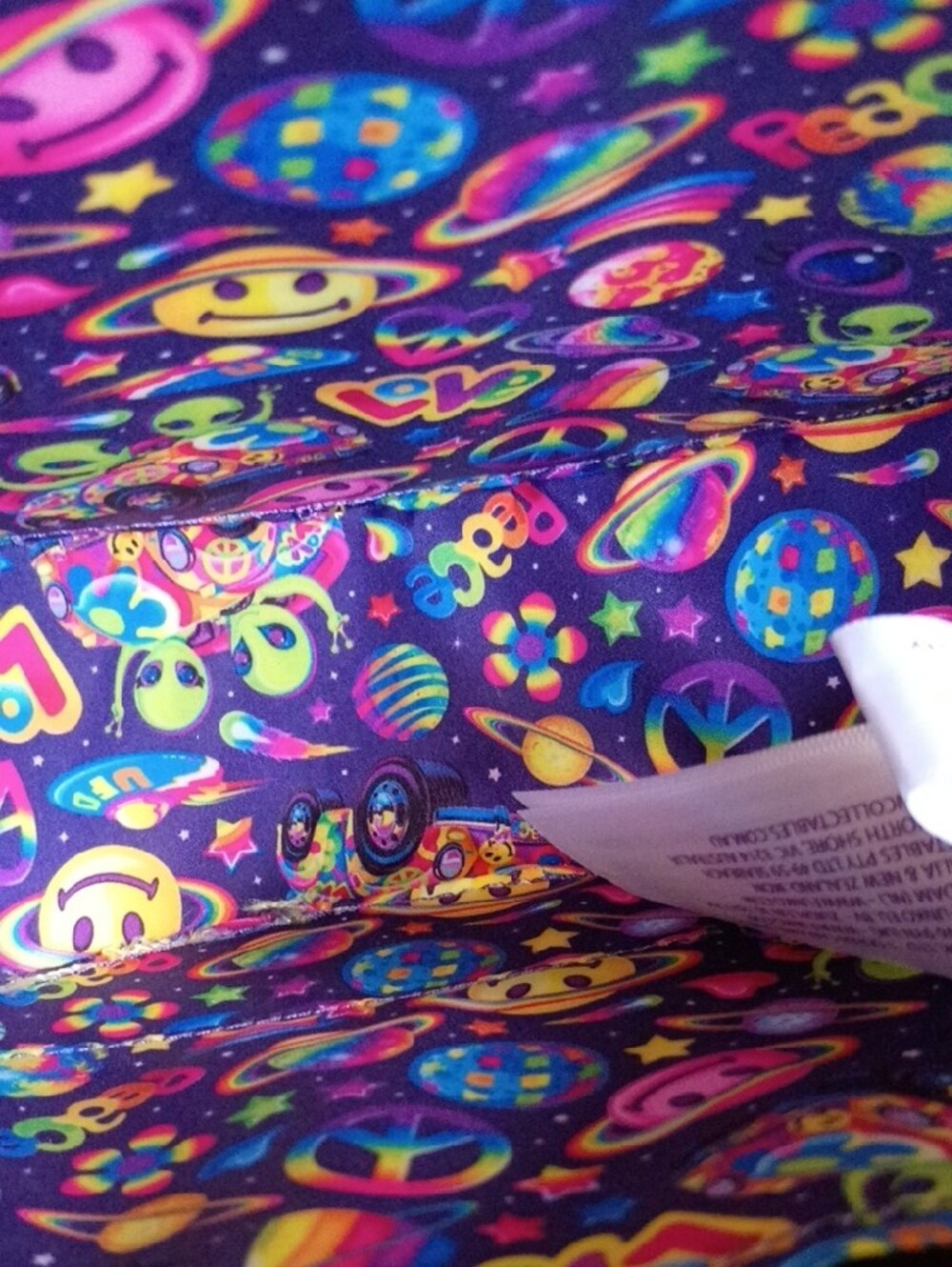 Lisa Frank Loungfly Yellow Smiley Face Crossbody Bag - Picture 6 of 14